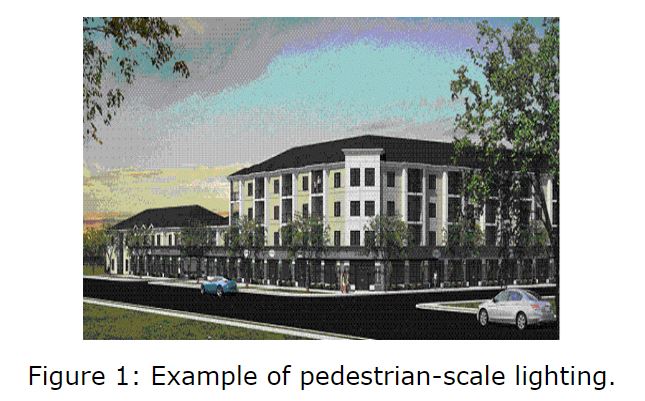 Figure 1: Example of pedestrian-scale lighting