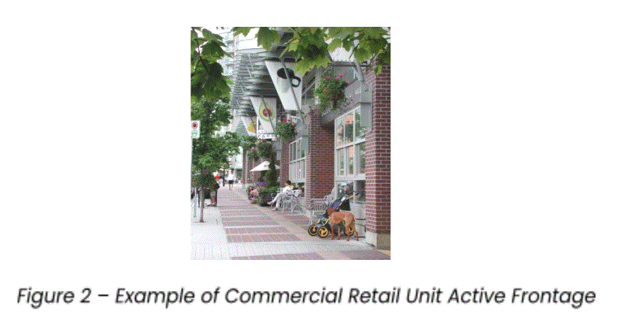 20462 4.9.d Figure 2 - Example of Commercial Retail Unit Active Frontage