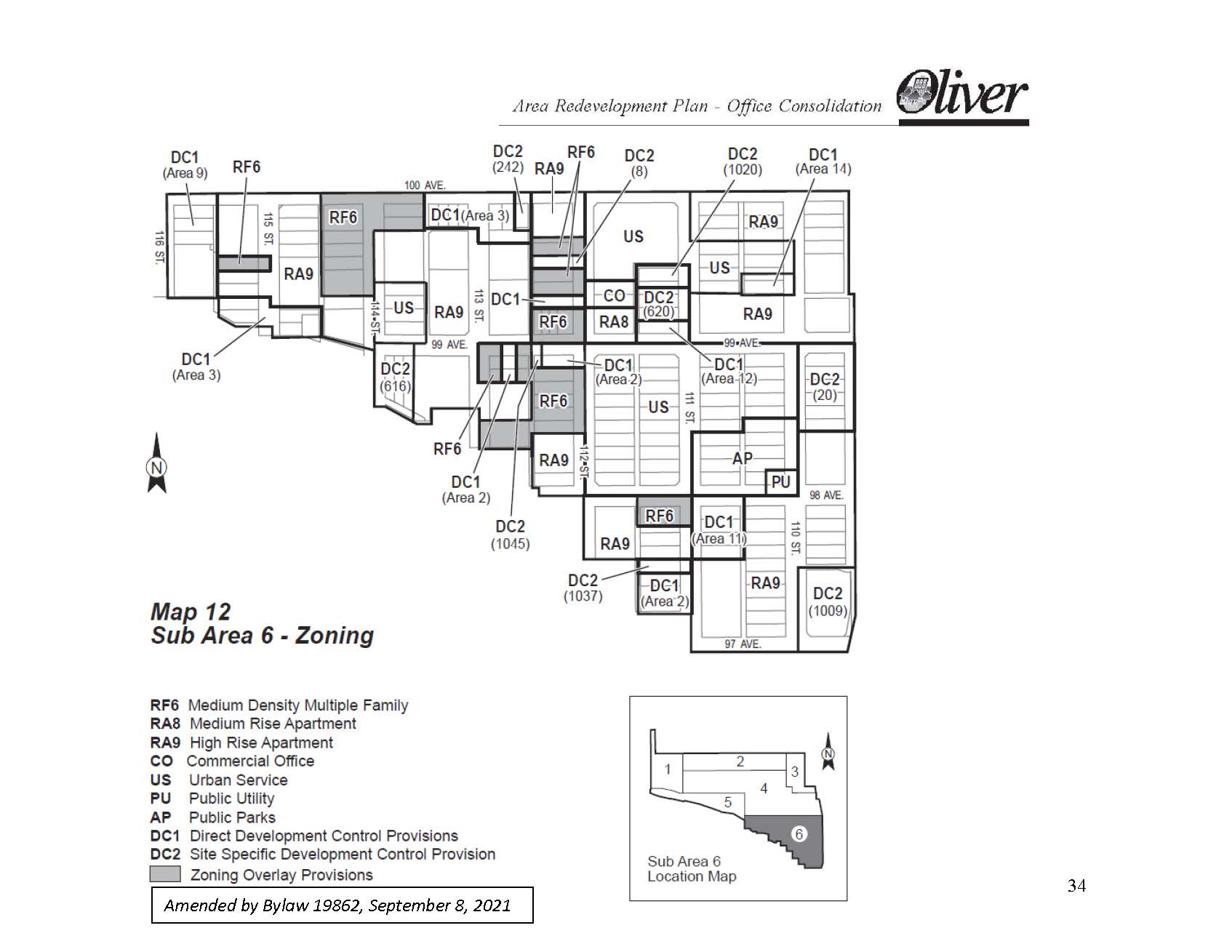 Oliver Sub Area 6 Map